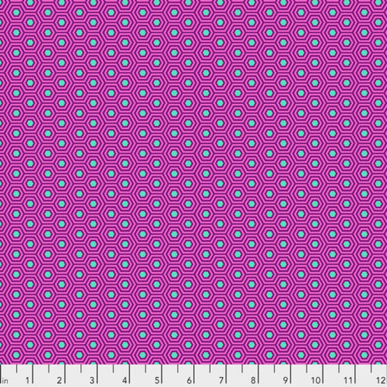Fabric FreeSpirit Tula Pink Thistle Hexy by the Quarter Yard PWTP150.THISTLE